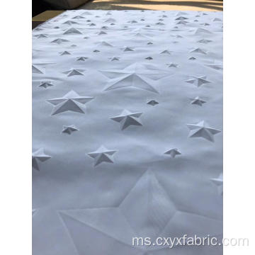 bintang 3d emboss polyester microfiber fabric